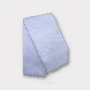 White Keffiyeh Scarf