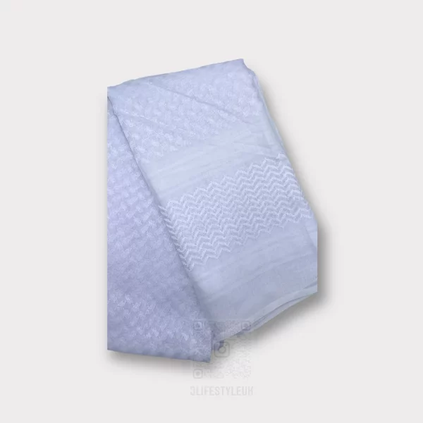 White Keffiyeh Scarf