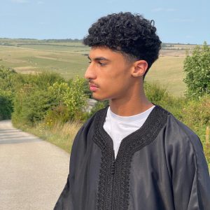 Pure Black Morrocan Thobe